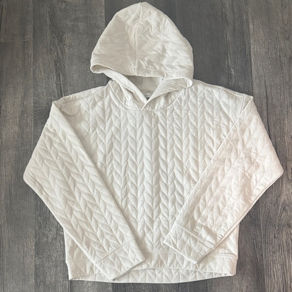 DSG Other - Girl’s Off-white Textured Pullover Hoodie Size Large
